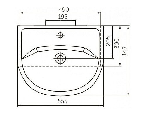 Раковина Corozo Уют 55 SD-00000065