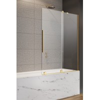 Шторка для ванны Furo PND II Gold 538x150 прозрачное 8 мм правая 1/2