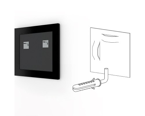 Зеркало Evoform Definite 62х62 BY 0778 в багетной раме - Сусальное золото 47 мм