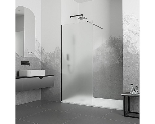 Душевая перегородка RGW Walk In WA-010B 80 351001008-24 Черный -сатинат