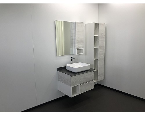 Зеркало со шкафом Comforty Прага 75 00004144199 Дуб белый