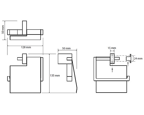 Держатель туалетной бумаги Bemeta Gamma 145812012 с крышкой Хром