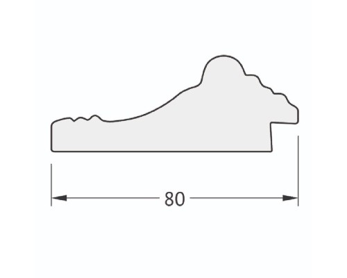 Зеркало Evoform Exclusive-G 169х95 BY 4396 с гравировкой в багетной раме - Сусальное золото 80 мм