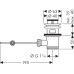 Донный клапан Hansgrohe Хром