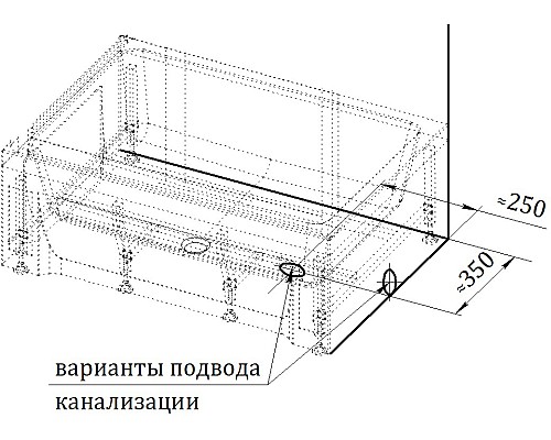 Акриловый поддон для душа Radomir Верчелли 119x81x45 R 1-11-0-2-0-013 Белый