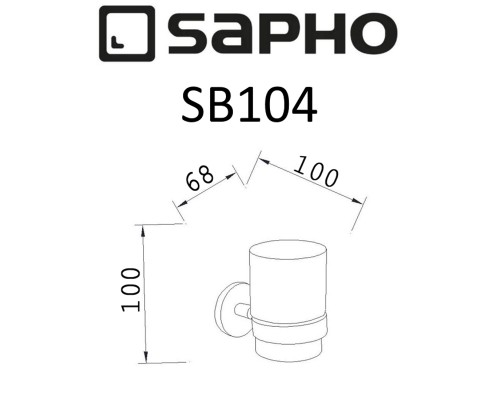 Стакан для зубных щеток Sapho Samba SB104 Хром