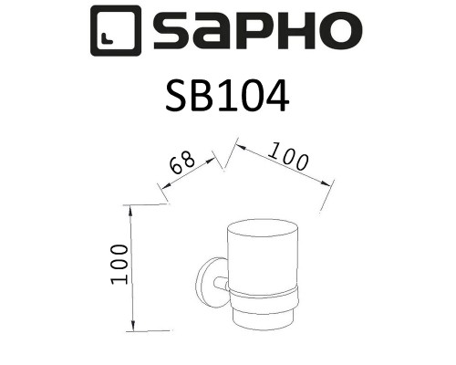 Стакан для зубных щеток Sapho Samba SB104 Хром