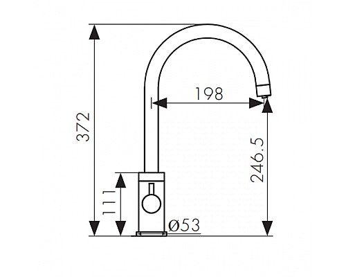 Смеситель для кухонной мойки KAISER Merkur 26744-4