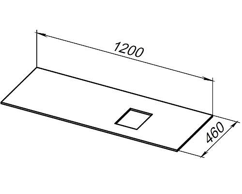 Столешница под раковину Allen Brau Infinity 120 R 1.21014.B-S Бежевый структ