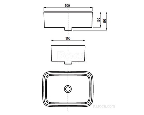 Раковина Roca Mila 35х50 32700B000
