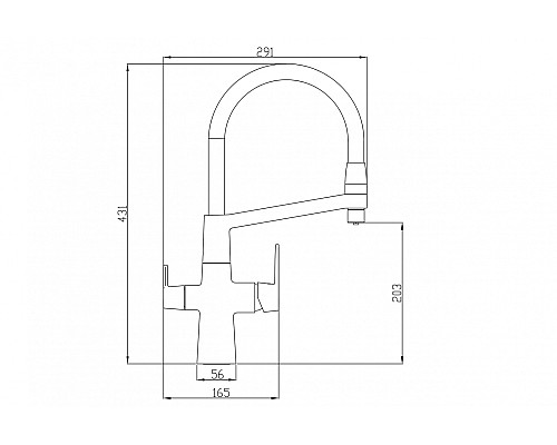 Смеситель для кухни ZORG Steel Hammer SH 818-6 SATIN