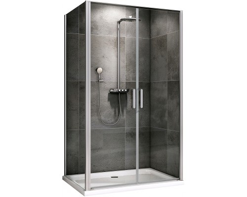 Душевой уголок Abber Sonnenstrand 100x70 профиль Хром стекло прозрачное