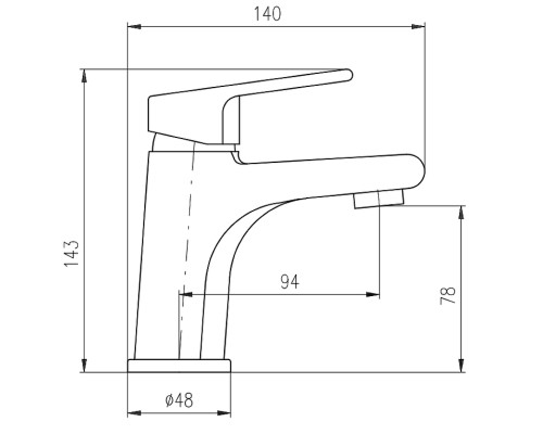 Смеситель для раковины Rav Slezak Colorado CO326.5CMATZ Черный матовый Золото