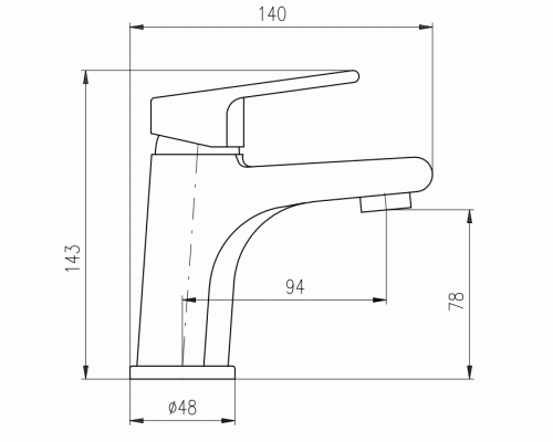 Смеситель для раковины Rav Slezak Colorado CO326.5CMATZ Черный матовый Золото