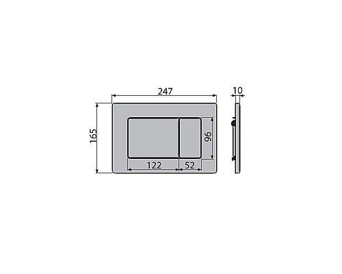 Кнопка смыва AlcaPlast Antivandal M279 нержавеющая сталь