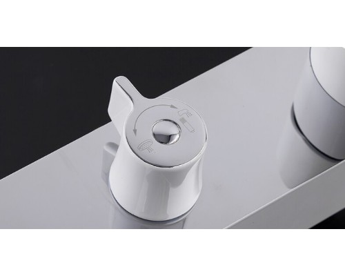 Душевая система Gappo G02-8 G2402-8 Белая Хром