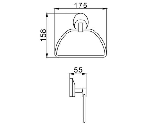 Кольцо для полотенец Frap F16 F1604-2 Хром