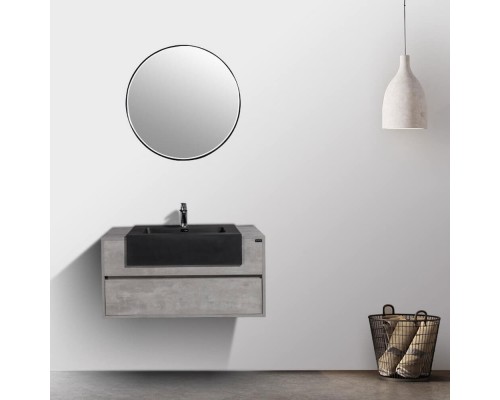 Комплект мебели для ванной Black&White Universe 903U1000 подвесной Пепельный
