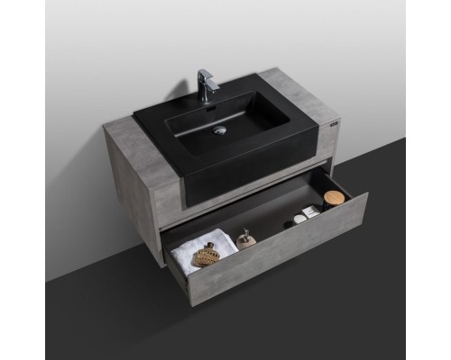 Комплект мебели для ванной Black&White Universe 903U1000 подвесной Пепельный