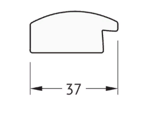 Зеркало Evoform Definite 100х50 BY 0696 в багетной раме - Состаренное серебро 37 мм