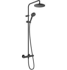 Душевая система Hansgrohe с термостатом черный матовый