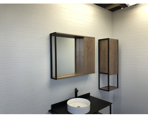 Зеркальный шкаф Comforty Лиссабон 90 00-00006136 Дуб темный