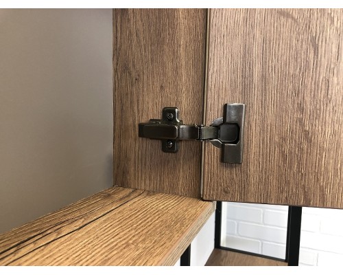 Зеркальный шкаф Comforty Лиссабон 90 00-00006136 Дуб темный