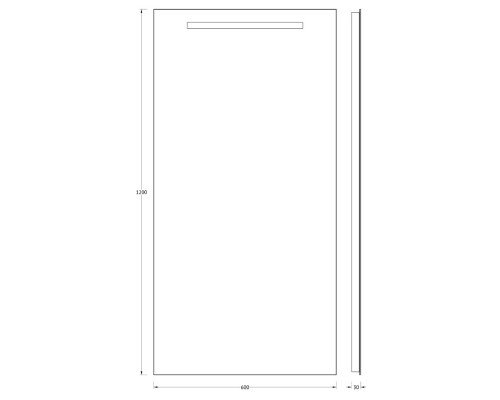 Зеркало Evoform Lumline 120х60 с подсветкой