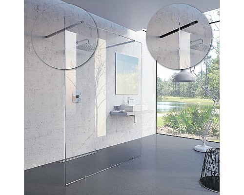 Душевая перегородка Ravak Walk-In Free 130 GW9FJ0C00Z1 профиль Хром стекло Transparent