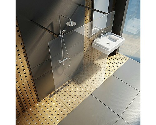 Душевая перегородка Ravak Walk-In Free 130 GW9FJ0C00Z1 профиль Хром стекло Transparent