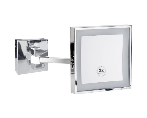 Косметическое зеркало Bemeta Cosmetic mirrors с подсветкой с увеличением Хром