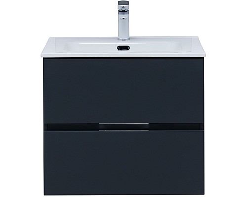 Тумба под раковину Aquanet Алвита New 60 277511 подвесная Антрацит