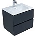 Тумба под раковину Aquanet Алвита New 60 277511 подвесная Антрацит