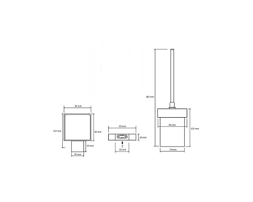 Ёршик подвесной Bemeta135013010