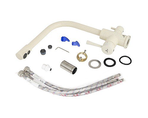 Смеситель для кухни Kaiser Merkur 26044-11 Бежевый мрамор