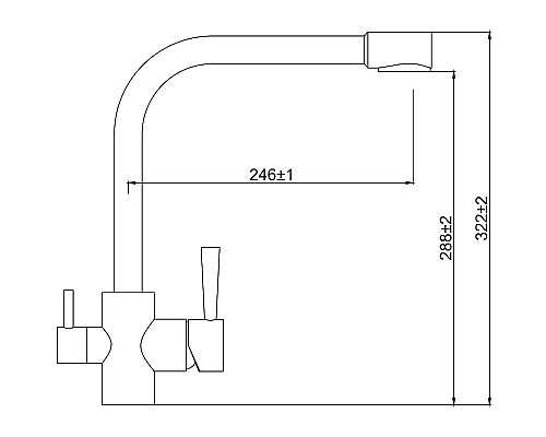 Смеситель для кухни Kaiser Merkur 26044-11 Бежевый мрамор