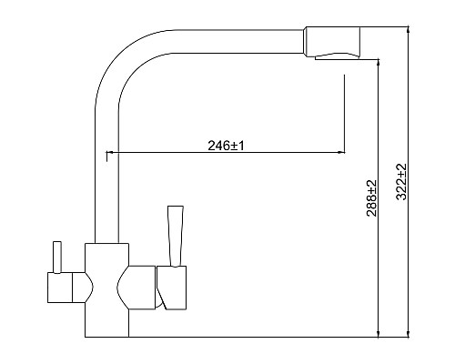 Смеситель для кухни Kaiser Merkur 26044-11 Бежевый мрамор
