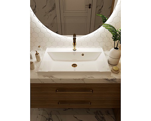 Раковина Paola Alba 70 Белая глянцевая