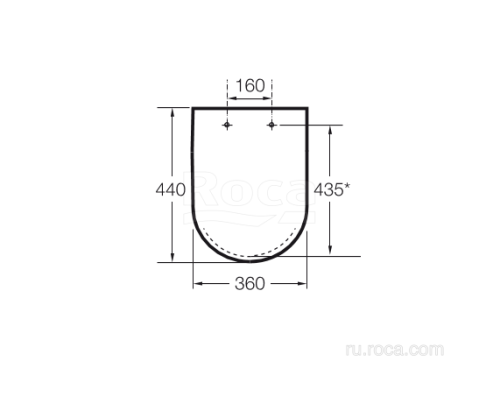 Сиденье для унитаза Roca Hall 80162C004