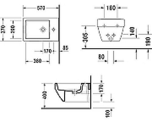 Биде Duravit Vero Air 2274150000 подвесное Белое