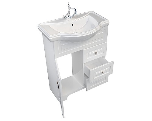 Тумба под раковину 1MarKa Прованс New 65Н У94488 Белый глянец