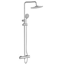 Душевая система Agger Thermo A2451200 Хром