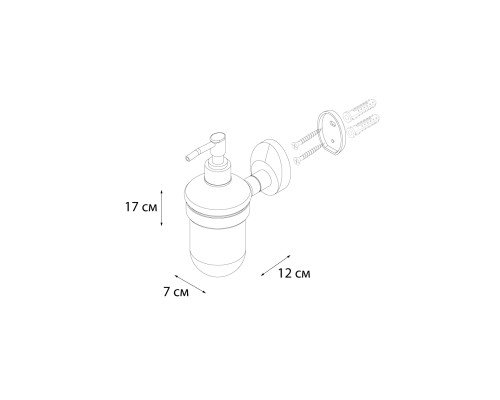 Дозатор жидкого мыла FIXSEN Europa FX-21812
