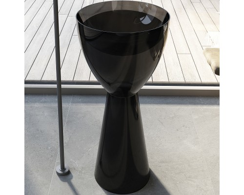 Раковина Abber Kristall 45 AT2703Onyx Черная