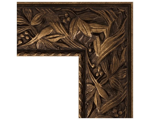 Зеркало Evoform Exclusive-G 124х99 BY 4373 с гравировкой в багетной раме - Византия бронза 99 мм