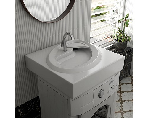 Раковина над стиральной машиной Madera Ameli 60х60 с кронштейнами