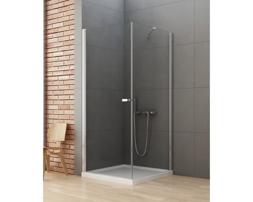 Душевое ограждение NEW TRENDY NEW SOLEO 90x80x195 (хром)