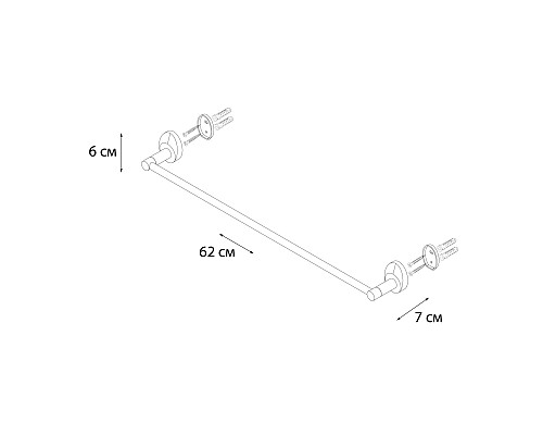 Полотенцедержатель FIXSEN Europa трубчатый FX-21801