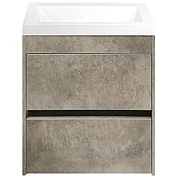 Тумба под раковину Art&Max Family-400-2C-SO-CV подвесная Цемент