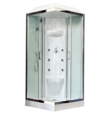 Душевая кабина Royal Bath HP 90х90 с гидромассажем задняя стенка Белая